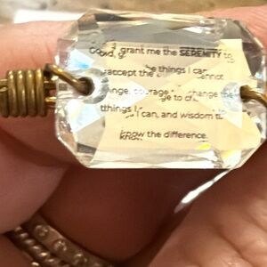 Luca and Danni Serenity prayer bracelet in box color